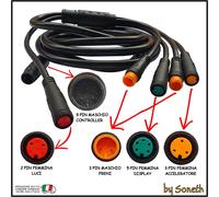 CAVO PROLUNGA PER CENTRALINA EBIKE BICI BICICLETTA ELETTRICA MONOPATTINO 1T5