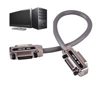 Cavo prolunga per monitor computer | Cavo Plug and Play da 1/1,5/2 m Adattatore connettore metallico S - Cavo dati industriale Testa cavo GBIP con cappuccio in metallo e connettore per custodia domest