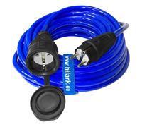 Cavo prolunga PUR H07BQ-F 3x2 SCHUKO maschio e femmina arancione/verde/blu