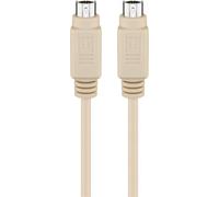 Goobay 50557 Cavo per Tastiera/Mouse PS/2, Grigio, 5 m Lunghezza del Cavo