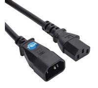 CAVO PROLUNGA UPS IEC ADATTATORE COMPUTER FISSO ALIMENTATORE PC MONITOR C14-C13|