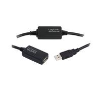 LOGILINK UA0147 - Cavo USB 2.0, connettore A a presa A, amplificatore, 25 m