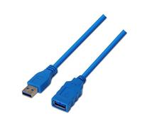 AISENS A105 - 0045 - Cavo prolunga USB 3 di 1 m, Adatto per Cover Esterna, Gioco di Console, Fotocamere digitali, Stampanti E Mouse, Colore: Blu
