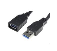 Nanocable - 10.01.0901-BK - Cavo USB 3.0 prolunga, tipo A/M-A/F, maschio-femmina, nero, 1.0 mts