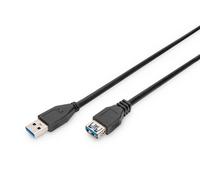 Digitus Cavo prolunga USB 3.0 Tipo A Maschio-Femmina 1,8 m Nero