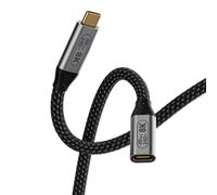 cavo prolunga usb c 1m,prolunga usb4 40Gpbs compatibile prolunga thunderbolt 4,8K@60Hz usb c femmina maschio 240W Ricarica rapida per Galaxy S24/ S23/S22,Smartphone,Tablet,Monitor,Computer portatile.