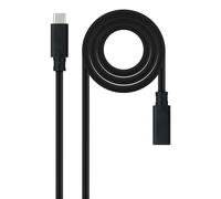 Nanocable 10.01.4500 cavo USB USB 3.2 Gen 2x2 0,5 m USB C Nero