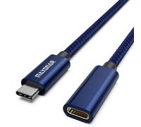 Cavo prolunga USB C Cavo prolunga Maxonar tipo C maschio a femmina USB 3.1 (5 Gbps) Ricarica/sincronizzazione/4K Video/audio Estendi cavo per MacBook Pro 2023 M3 Max Galaxy S23 Pixel 8 1,8 M blu