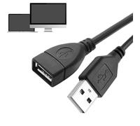 Cavo prolunga USB - Prolunga USB | Prolunga USB | USB da maschio a femmina | Digitare una prolunga da maschio a femmina | Trasferimento dati veloce compatibile con tastiera USB, unità flash, di