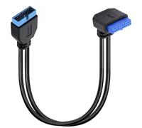 Cavo prolunga USB SATA USB 3.0 scheda madre anteriore 19 pin maschio a femmina prolunga USB 3.2 Gen 2 (USB 3.1) adattatore interno 20 pin scheda madre intestazione cavo cavo 10 Gbps (down)