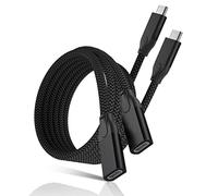 Cavo Prolunga USB Tipo C 2M/2P,Adattatore Filo Cable Type C 3.1 10Gbps Maschio a Femmina,Thunderbolt 3 Compatibile per Apple MagSafe,iPhone 13 14 15 16 Mini Pro Max,Mac MacBook,iPad 10 Air 4 5