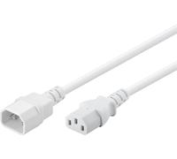 Cavo di alimentazione Goobay da C14 a C13. Bianco. 1,0 m NEW