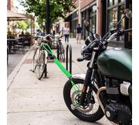 Cavo promemoria blocco disco moto, bobina in acciaio, allarme di sicurezza con elastico estensibile fino a 1,25 m, per moto e scooter
