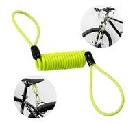 Cavo Promemoria per Blocco Disco Freno Moto, Cavo Promemoria per il Richiamo Visivo del Blocco Disco,Elastico e Resistente all'Acqua, Colore Giallo Vivace, Lunghezza 1,2 Metri