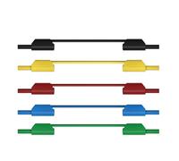 Cavo Prova In Silicone Flessibile 5 Pcs Filo Da 4 Mm Tappi Banana Set Cavi Multimetro 1 Metro Con Progetti Sicurezza Per Set Cavo Prova Elettronico Multimetro
