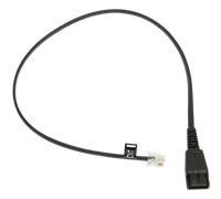 Cavo QD/RJ10 Jabra per Link 180 e Avaya 9600/1600 Cable QD a RJ10, recto, para clavija telefónica modular. Específico para LINK 180