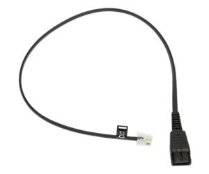 Cavo QD/RJ10 Jabra per Link 180 e Avaya 9600/1600 Cable QD a RJ10, recto, para clavija telefónica modular. Específico para LINK 180