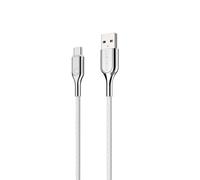 Cavo rafforzato Cygnett da 2.0 USB-C a USB-A (3A/60W) 1M -Bianco