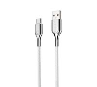 Cavo rafforzato Cygnett da 2.0 USB-C a USB-A (3A/60W) 2M -Bianco