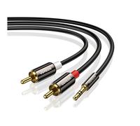 Cavo RCA 3,5mm, audio Hi-Fi, compatibile TV, smartphone, PC, 2M, placcato oro