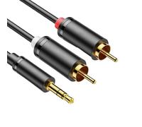 Cavo RCA Audio 100 cm, RCA Maschio a Maschio - Premium con 24 K Oro Placcato Connettori S/PDIF Digitale Cavo coassiale Audio Digitale per Altoparlante TV HiFi ecc