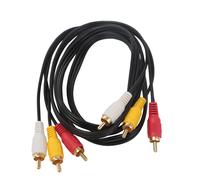 Cavo RCA audio video bianco rosso giallo 1,5m Aigostar