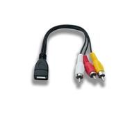 Cavo RCA Cinch SYSTEM-S 20 CM 3 Poli Spina A USB 2.0 Tipo A Presa Audio