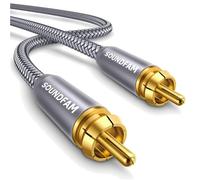 Cavo RCA, subwoofer, amplificatori, placcato oro 24K, schermato, 2M