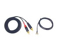 Cavo RCA Thorens TD-160 TD-104 TD-115MK2 Giradischi Phono Massa 140cm