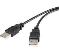 Cavo RenkForce USB 2.0 [1x USB 2.0 Plugs A -1x USB 2.0 Plugs A] 3 m Contatti placcati in oro nero RenkForce (RF -4463046) NEW