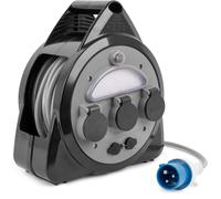 Brunner CEE - Avvolgicavo Onboard, 3 connettori per esterni, USB 15 m