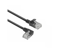 ACT Cavo di rete CAT6A ad angolo di 90° a sinistra, U/UTP LSZH LAN, sottile 3,6 mm, cavo Ethernet flessibile con connettore RJ45, per uso in data center, 5 metri, a sinistra DC1905