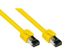 Good Connections Cavo patch Cat. 8.1 Premium - 7,5 m - RNS antigroviglio -S/FTP - 40 GB/2000 MHz - Conduttore in rame CU - Senza alogeni LSZH - Cavo LAN compatibile con CAT. 7/6 / 5e - giallo