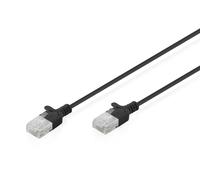 CAVO RETE CAT 6 U-UTP RAME LSZH SLIM 1.5 m, NERO