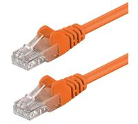 Goobay 95221 CAT 5e Cavo Patch di Rete U/UTP, Arancione, 10m Lunghezza