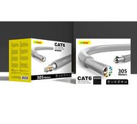 Cavo Rete CAT6 QC8000 Ethernet 305 Metri Alta Velocità LAN RJ45 FTP UTP Gigabit