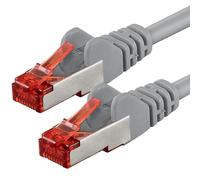 Goobay Cavo patch 93569 - CAT6 S/FTP (PiMF) 1 m Grigio