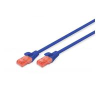 DIGITUS Cavo LAN Cat 6 - 10 m - U/UTP Non schermato - 1 Gbit/s - 250 MHz - Poe++ - AWG 27/7 - LSZH - Cavo di Rete RJ45 - Cavo Patch - Compatibile con Cat6A e Cat5e - Blu