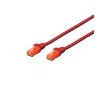 Cavo rete digitus cat. 6 utp non schermato lszh rosso 25cm