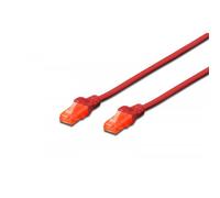 DIGITUS CAT 6 Cavo patch U-UTP, 2m, rete LAN DSL Cavo Ethernet DSL, LSZH, rame, AWG 26/7, rosso, Cat-6 - 2 m, Cavo patch - U-UTP - LSZH