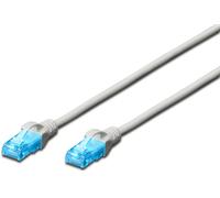 Digitus DK1512005 Cavo Rete UTP, Categoria 5E, Non Schermato, Grigio, 0.5 m, Cat-5e - 0,5 m, Cavo patch - U-UTP - PVC - CCA