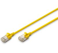 Digitus Cavo LAN Cat 6A 3 m - Sottile AWG 32/7 - 10 Gbit/s F/FTP PoE+ LSZH - Giallo