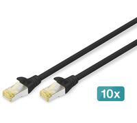 Digitus Cavo LAN Cat 6A S/FTP RJ45 3 m 10 pezzi Nero