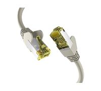 EFB-Elektronik - Cavo di rete CAT. 6a fino a 10 Gb - Cavo Ethernet LAN da 3 m con protezione jack e antipiega - Connettore RJ45, schermatura S/FTP PIMF - Grigio