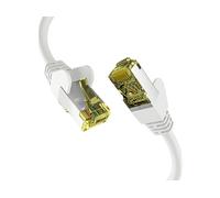 EFB-Elektronik - Cavo di rete CAT. 6a fino a 10 Gb - Cavo Ethernet LAN da 3 m con protezione jack e antipiega - Connettore RJ45, schermatura S/FTP PIMF - Bianco