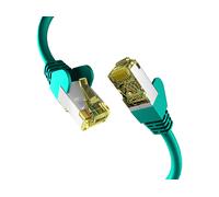 EFB-Elektronik - Cavo di rete CAT. 6a fino a 10 Gb - Cavo Ethernet LAN da 1 m con protezione jack e antipiega - Connettore RJ45, schermatura S/FTP PIMF - Verde
