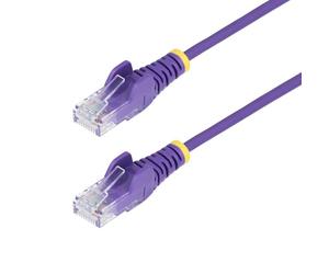 Cavo Rete Ethernet CAT6 Sottile StarTech.com Viola 1m Senza Ganci PoE 100W