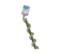 goobay 74309 Cavo patch CAT 6A slim/ultra flessibile RJ45 CAT 6A U/FTP CU/Cavo Ethernet sottile con connettori corti/LSZH, protezione antipiega/grigio 3 m