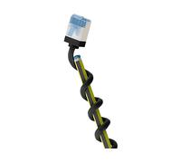 goobay 74318 Cavo patch CAT 6A slim/ultra flessibile RJ45 CAT 6A U/FTP CU/Cavo Ethernet sottile con connettori corti/LSZH da 10 Gbps, protezione antipiega/nero 1 m