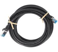 Goobay 93820 CAT 6A Cavo Patch di Rete S/FTP (PiMF), Nero, 5m Lunghezza